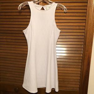 White Skater Racer Back Dress SM